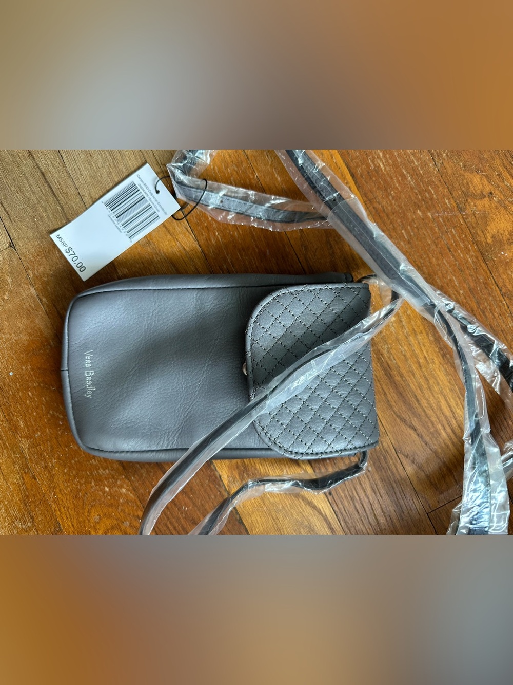 Gray RFID cellphone Crossbody Bag - Vera Bradley